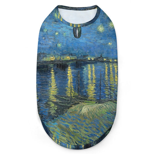 Van Gogh Starry Night Over The Rhone Pet Vest