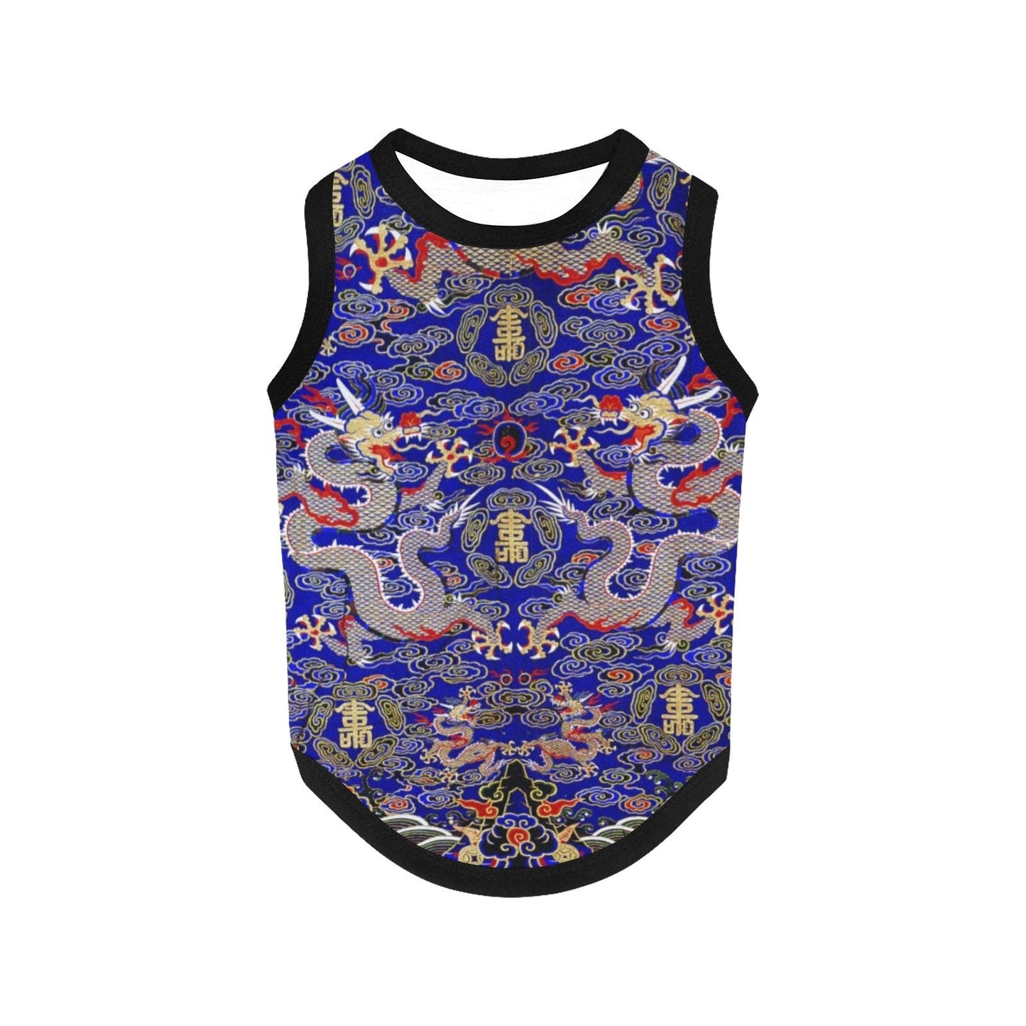 Blue Imperial Dragon Tank Top - WoWoWear