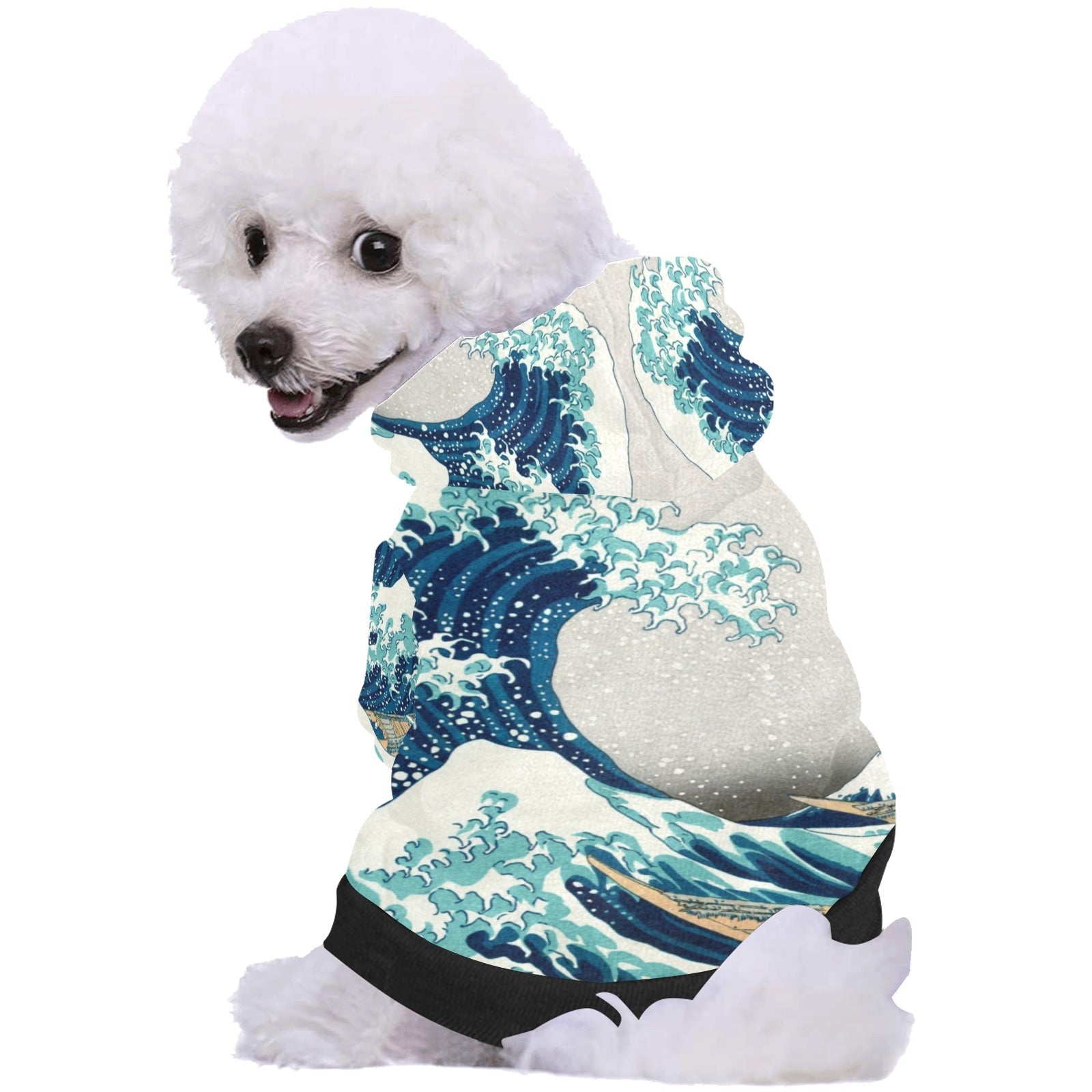 Hokusai Great Wave Off Kanagawa Button Hoodie - WoWoWear