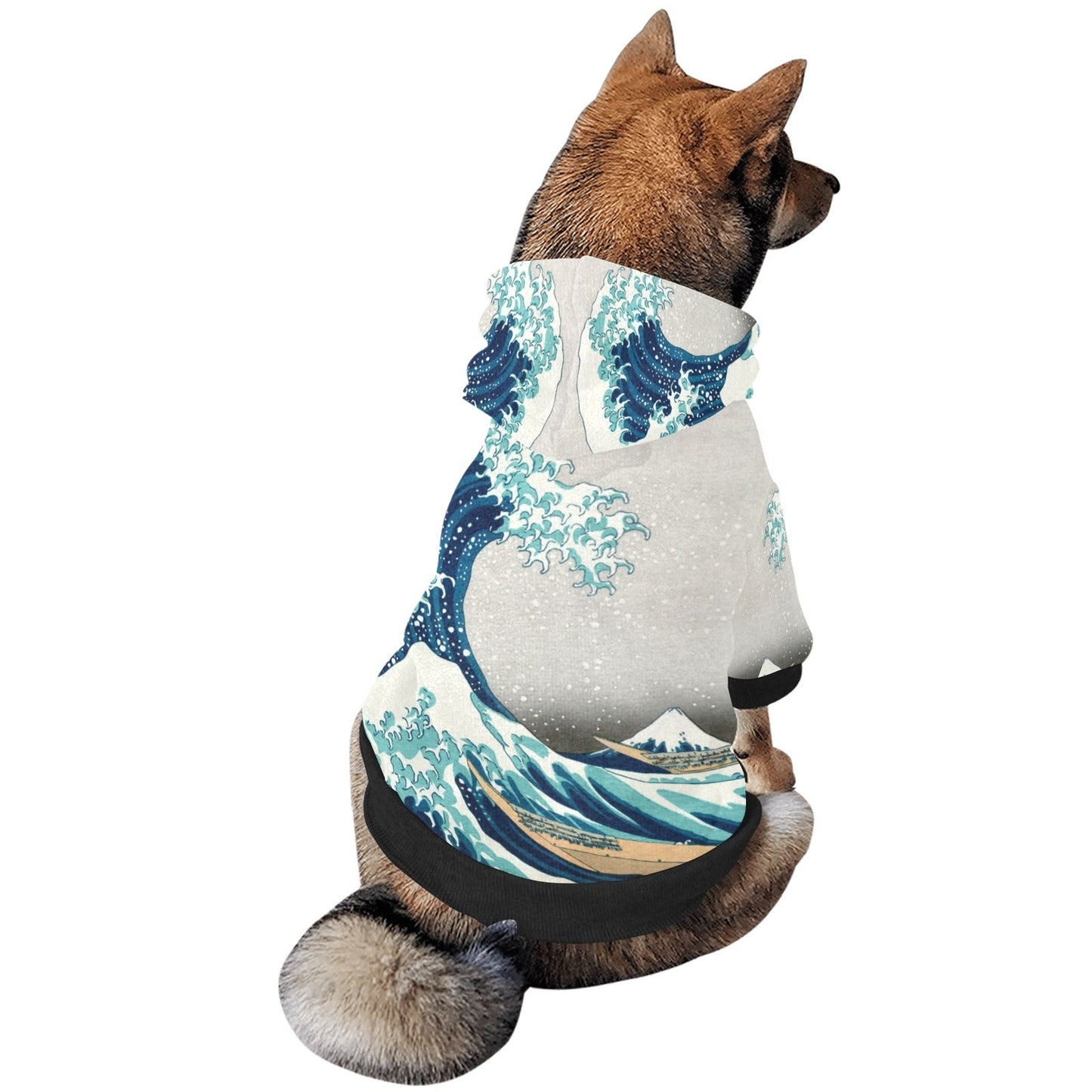 Hokusai Great Wave Off Kanagawa Button Hoodie - WoWoWear