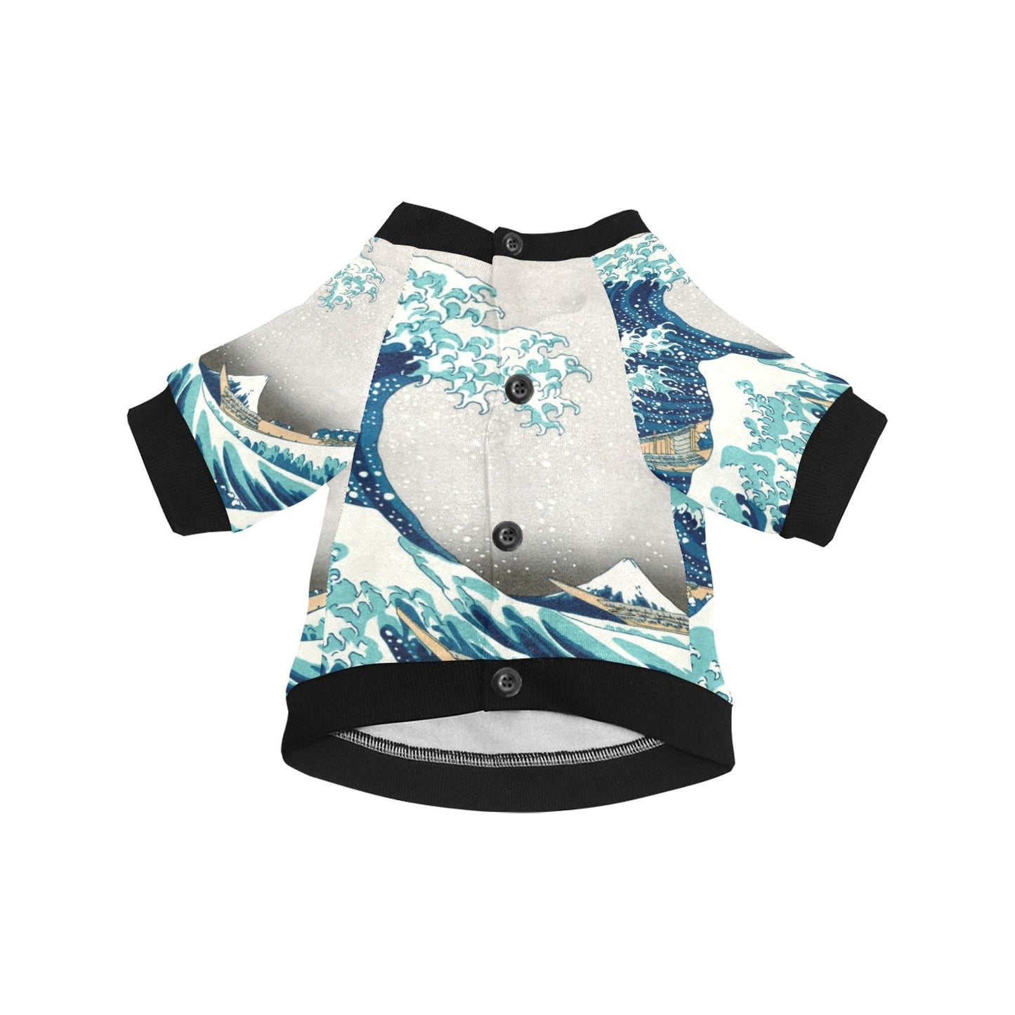 Hokusai Great Wave Off Kanagawa Round Neck Shirt - WoWoWear