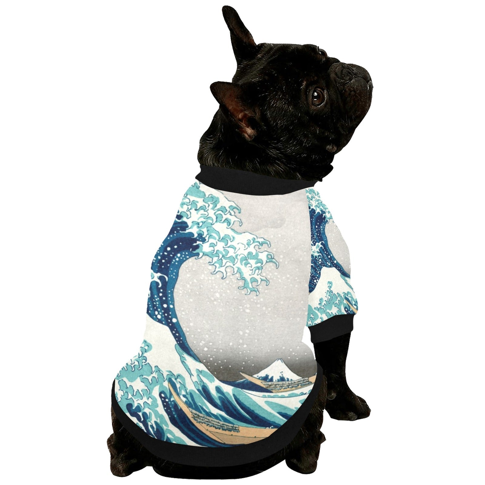 Hokusai Great Wave Off Kanagawa Round Neck Shirt - WoWoWear