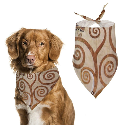 Klimt Tree of Life, Stoclet Frieze Pet Scarf - WoWoWear