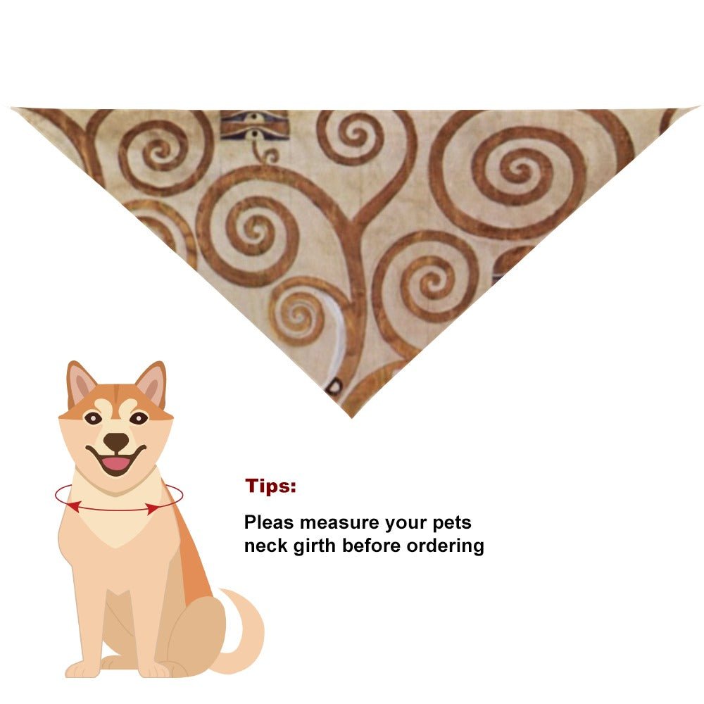 Klimt Tree of Life, Stoclet Frieze Pet Scarf - WoWoWear