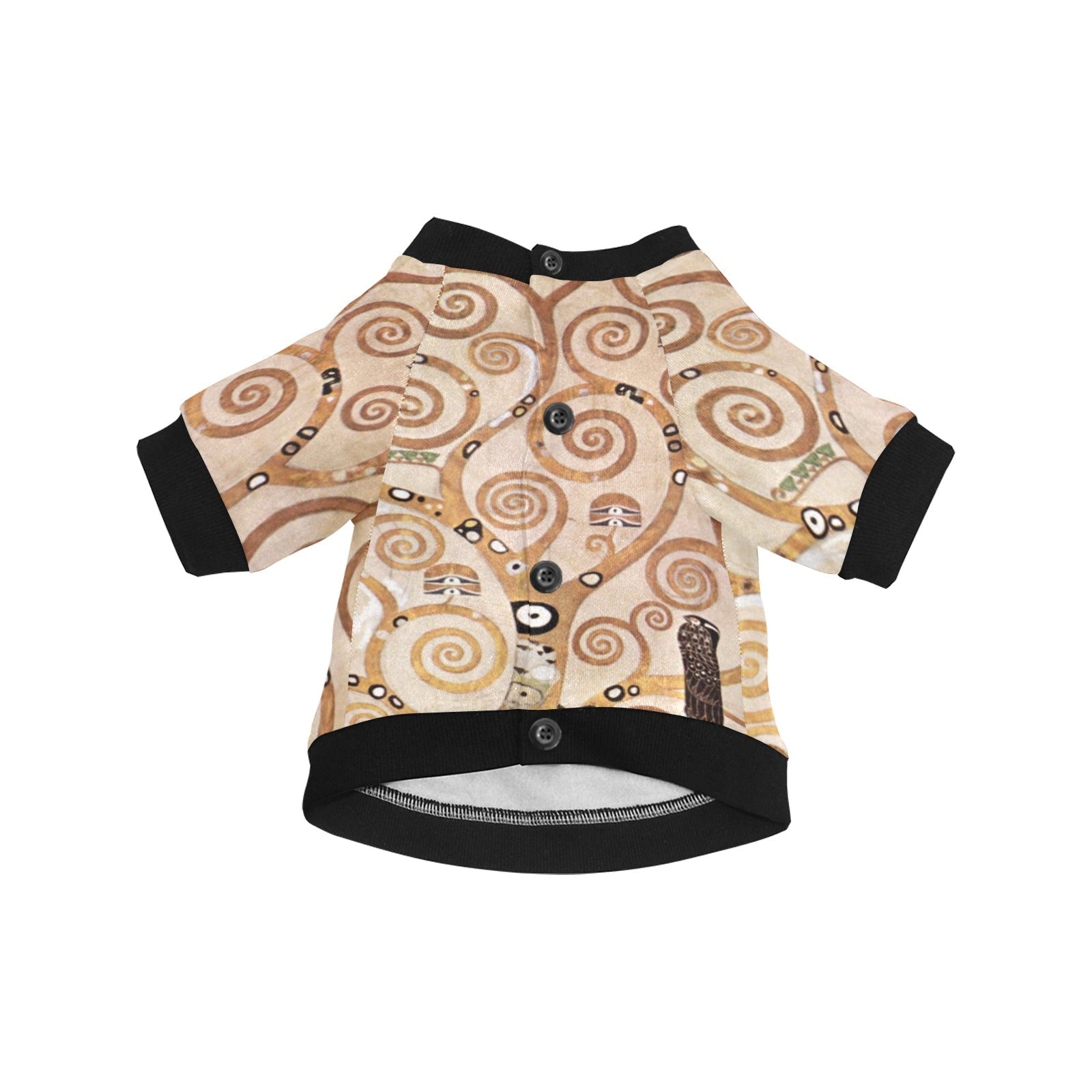 Klimt Tree of Life, Stoclet Frieze Round Neck Shirt - WoWoWear