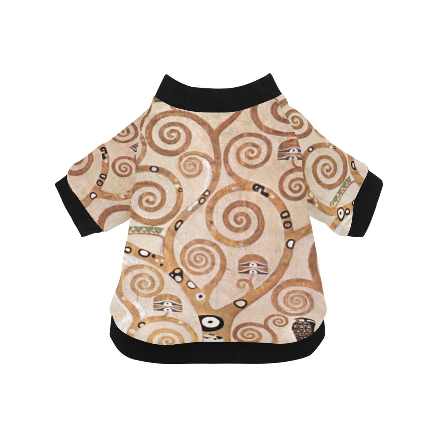 Klimt Tree of Life, Stoclet Frieze Round Neck Shirt - WoWoWear