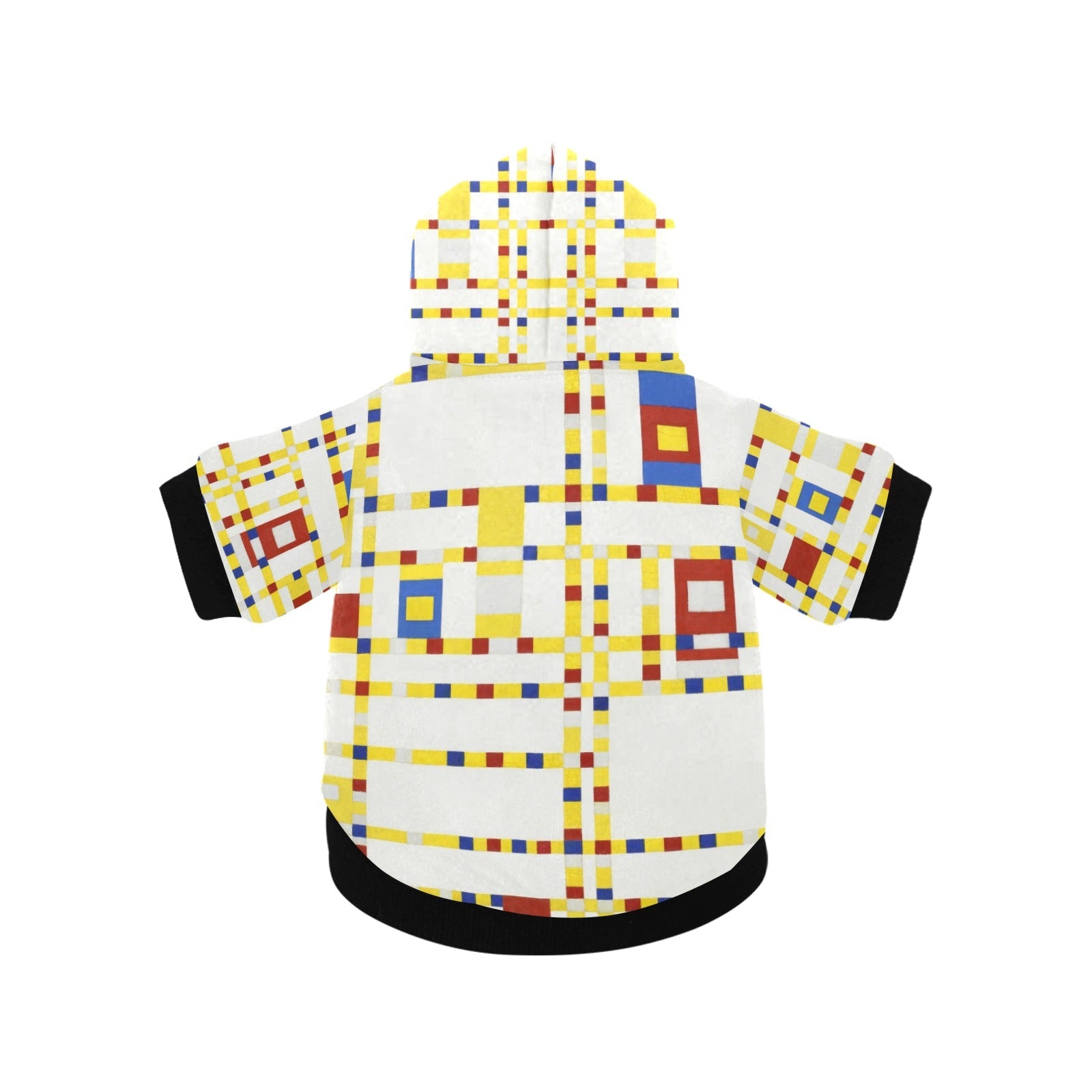 Mondrian Broadway Boogie Woogie Button Hoodie - WoWoWear