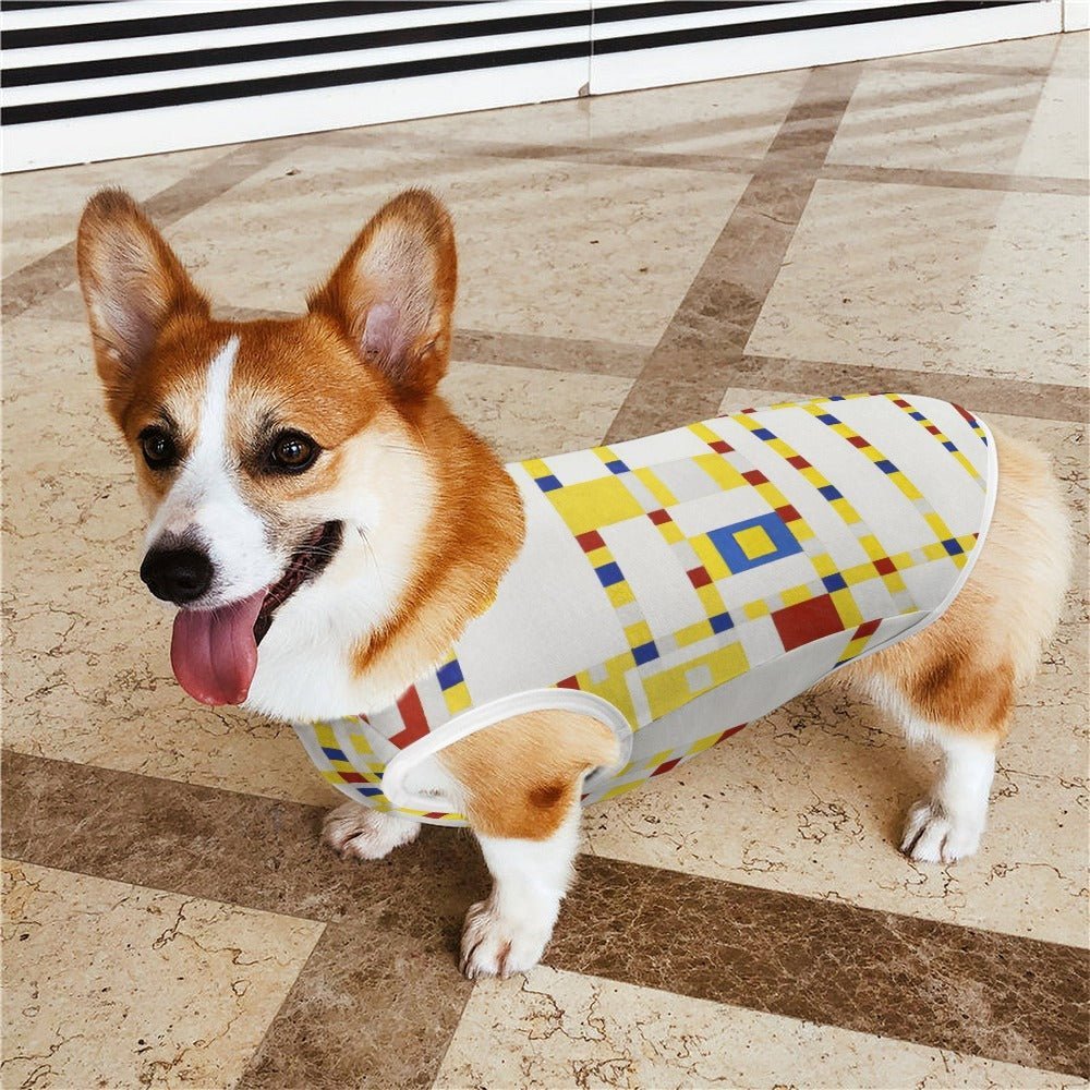 Mondrian Broadway Boogie Woogie Pet Vest - WoWoWear