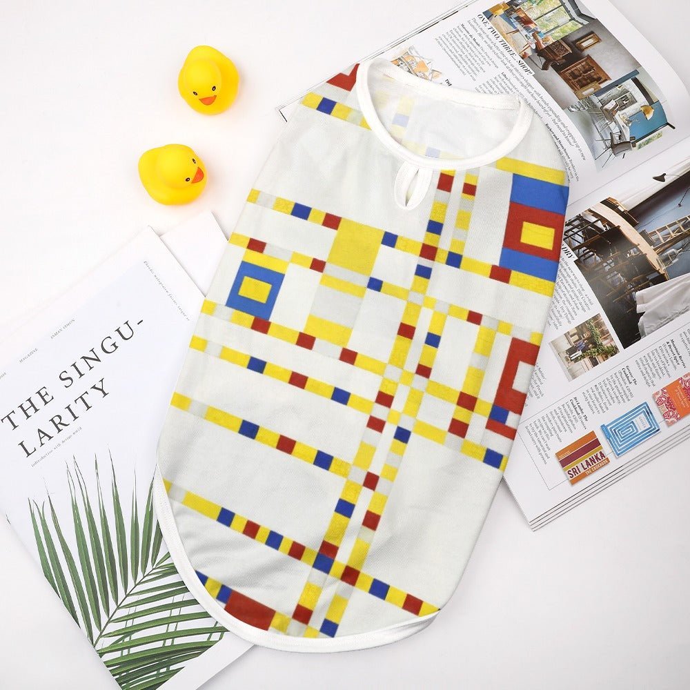 Mondrian Broadway Boogie Woogie Pet Vest - WoWoWear