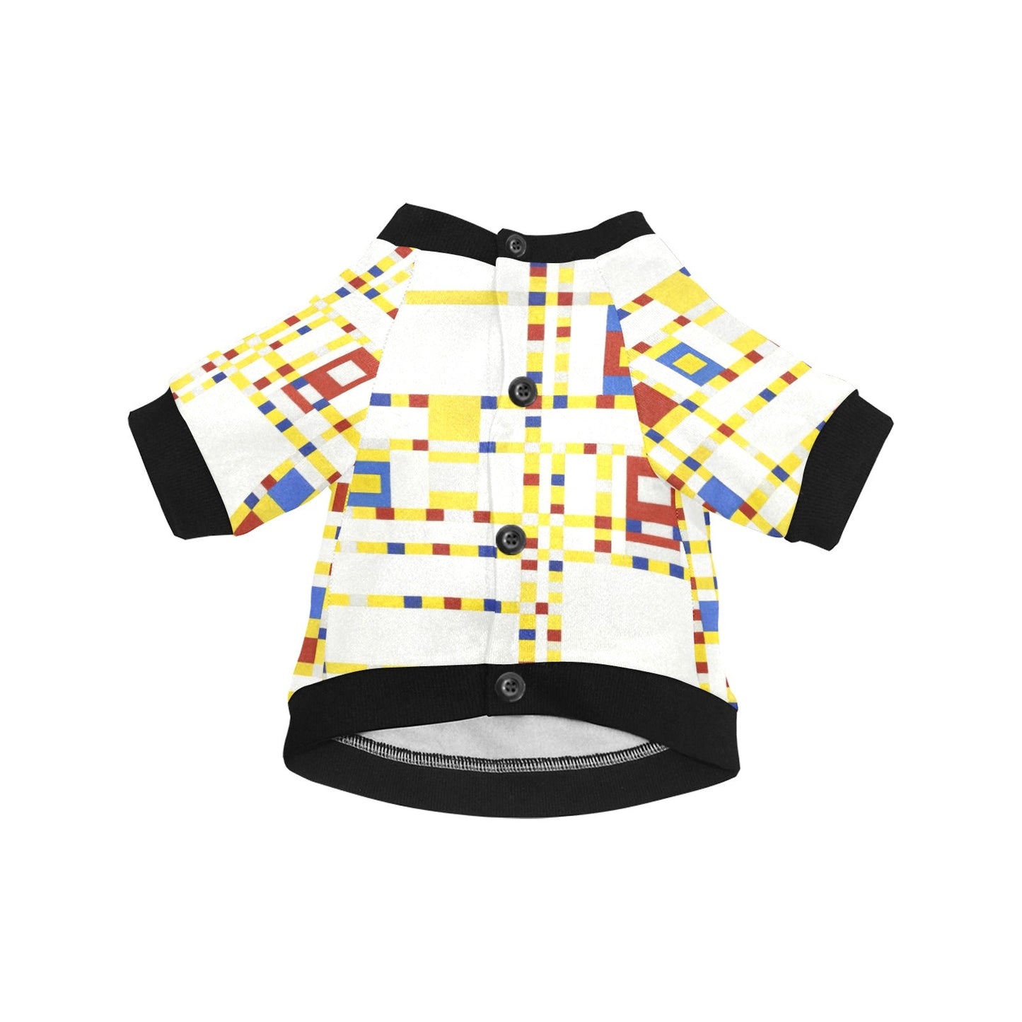 Mondrian Broadway Boogie Woogie Round Neck Shirt - WoWoWear