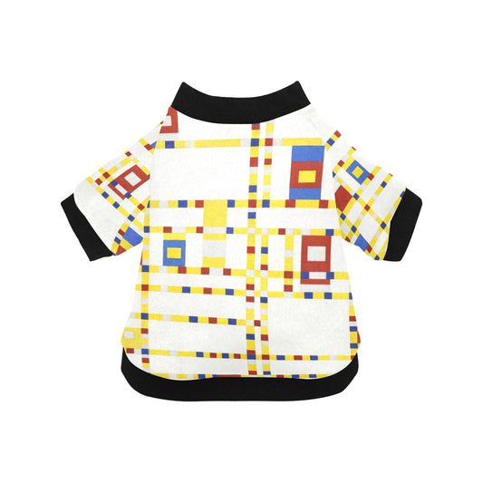 Mondrian Broadway Boogie Woogie Round Neck Shirt - WoWoWear