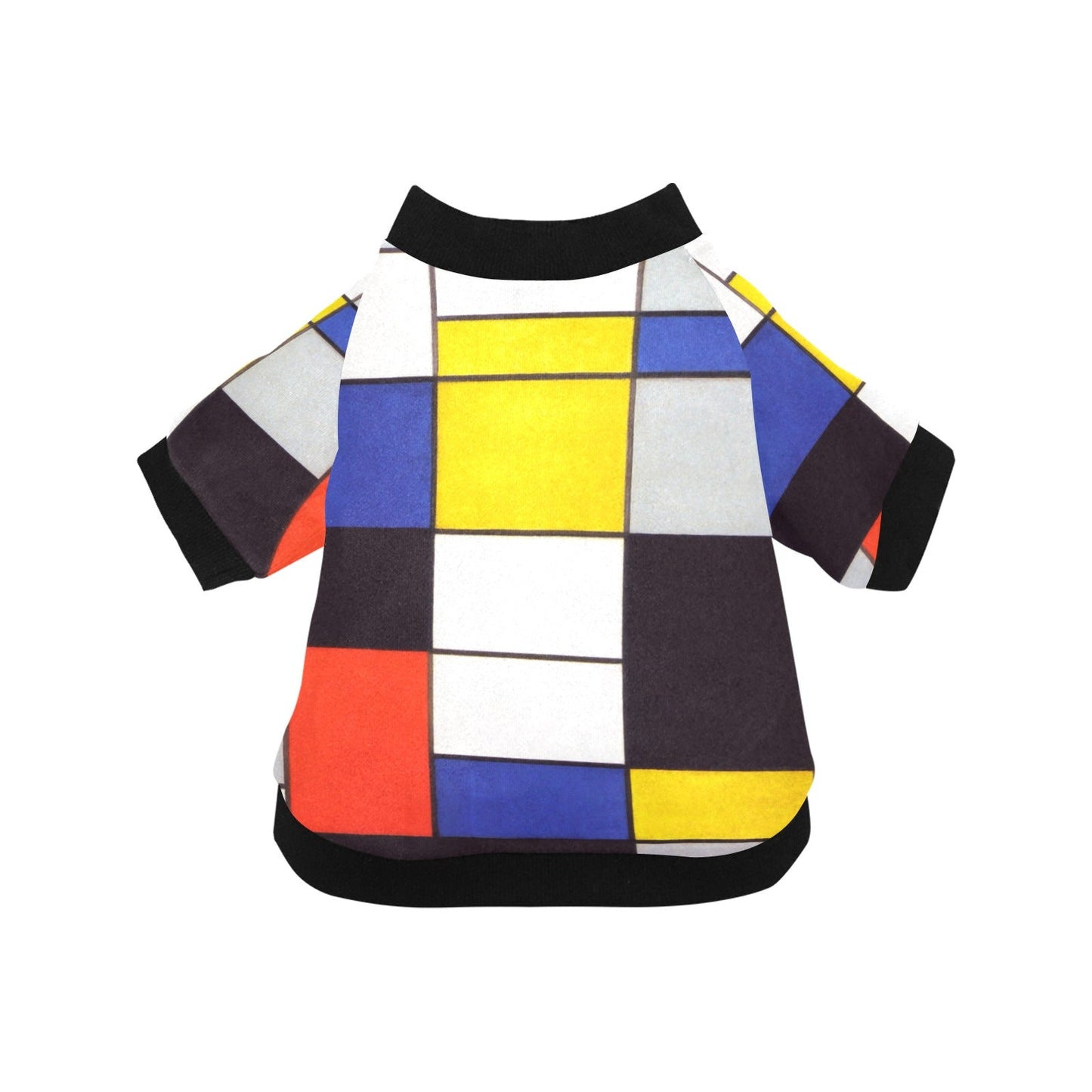 Mondrian Composition A Round Neck Shirt - WoWoWear