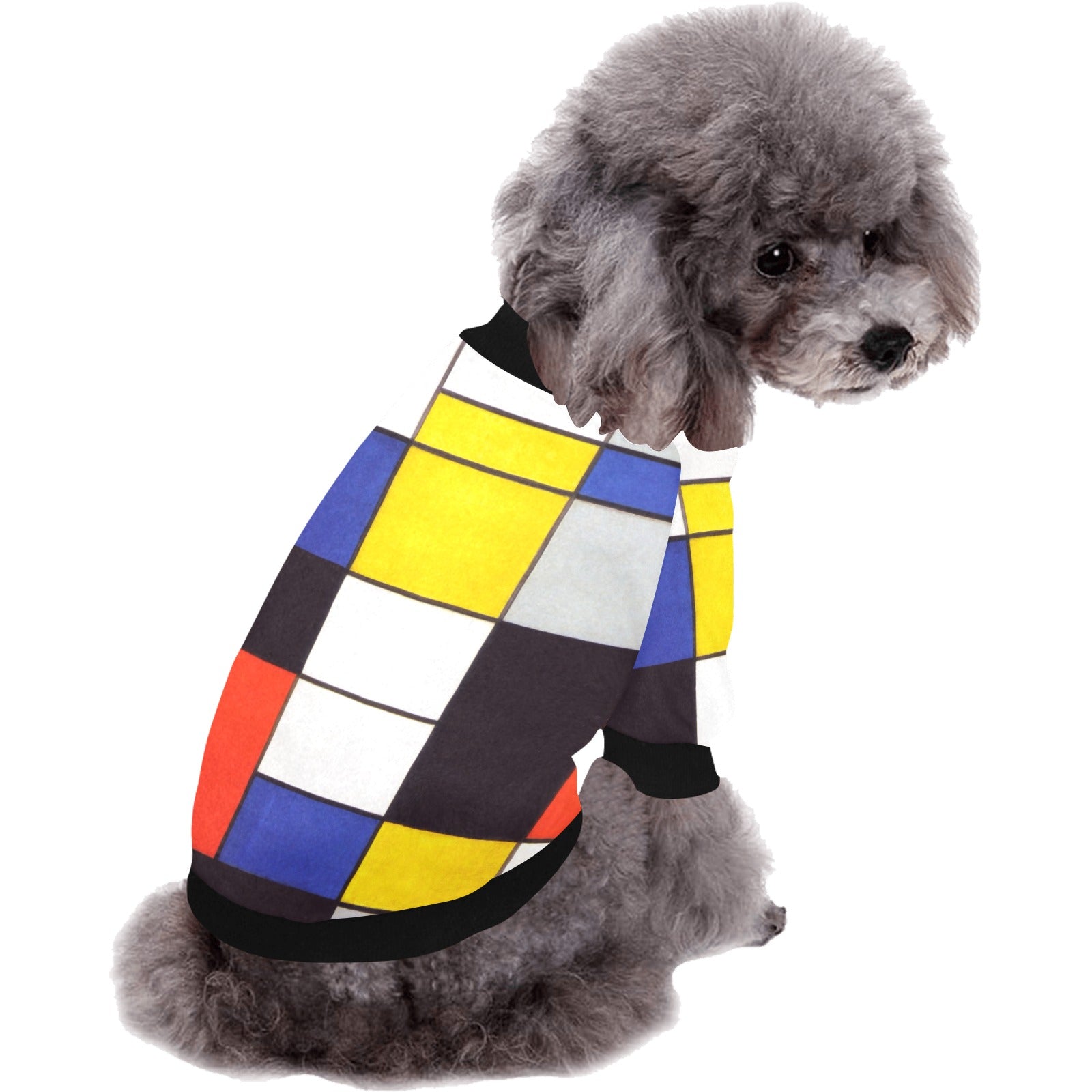 Mondrian Composition A Round Neck Shirt - WoWoWear