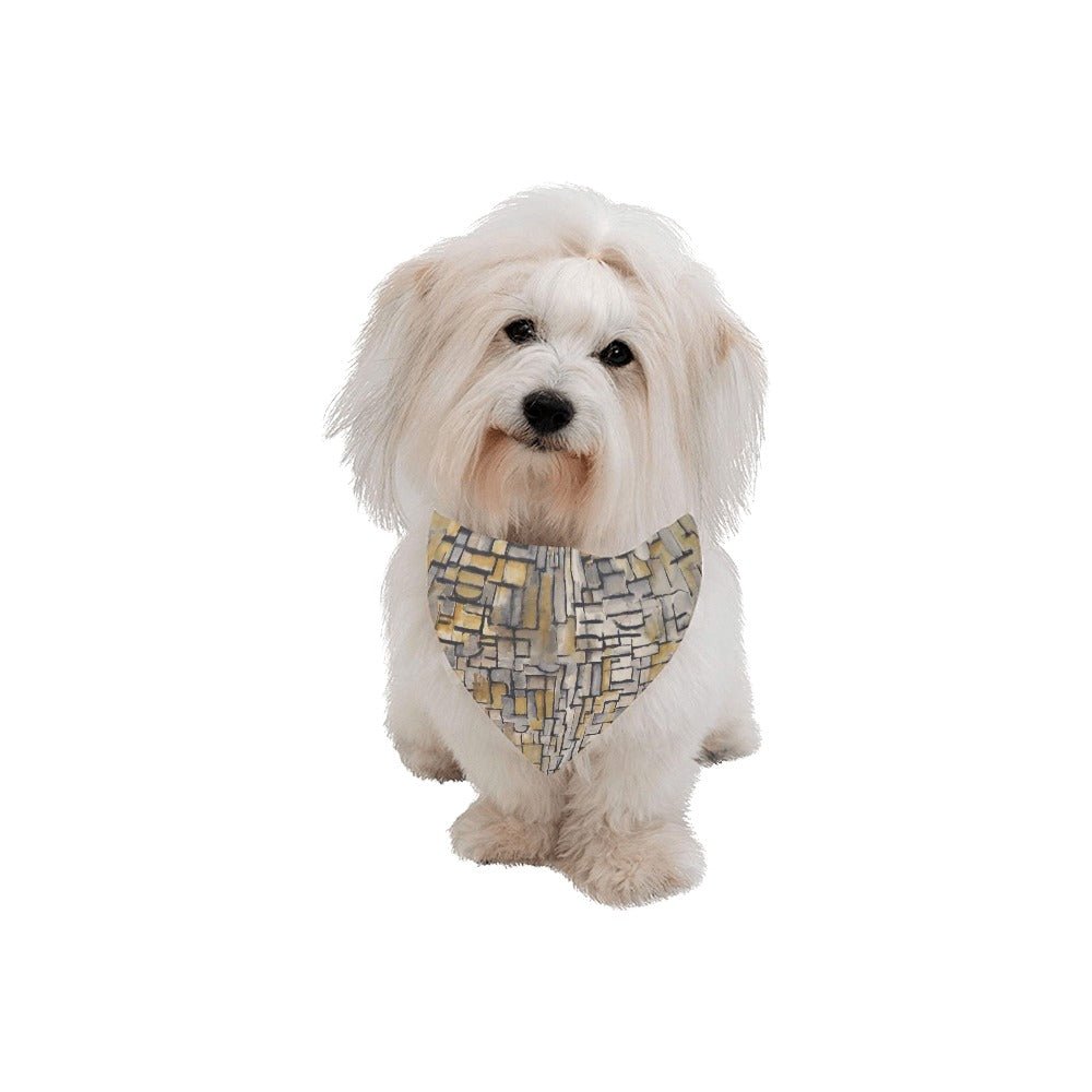 Mondrian Tableau No. 2, Composition No. VII Double - Sided Pet Bandana - WoWoWear