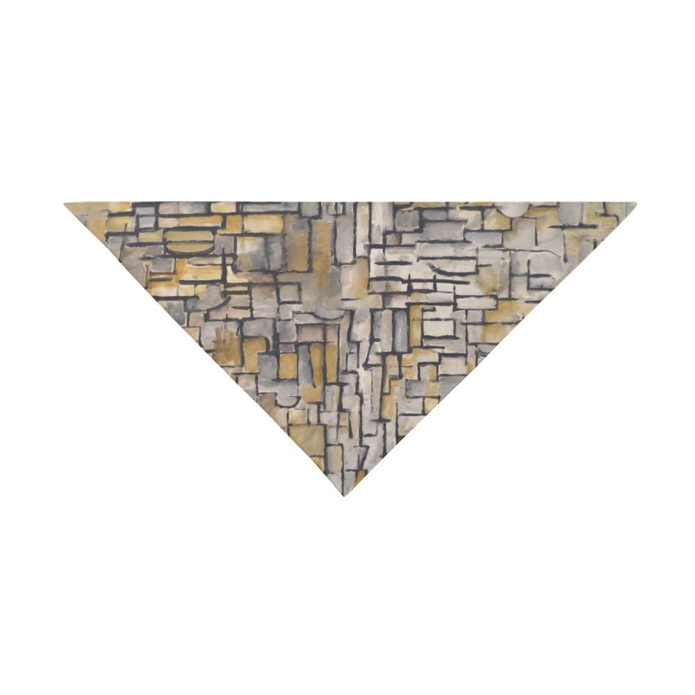 Mondrian Tableau No. 2, Composition No. VII Double - Sided Pet Bandana - WoWoWear