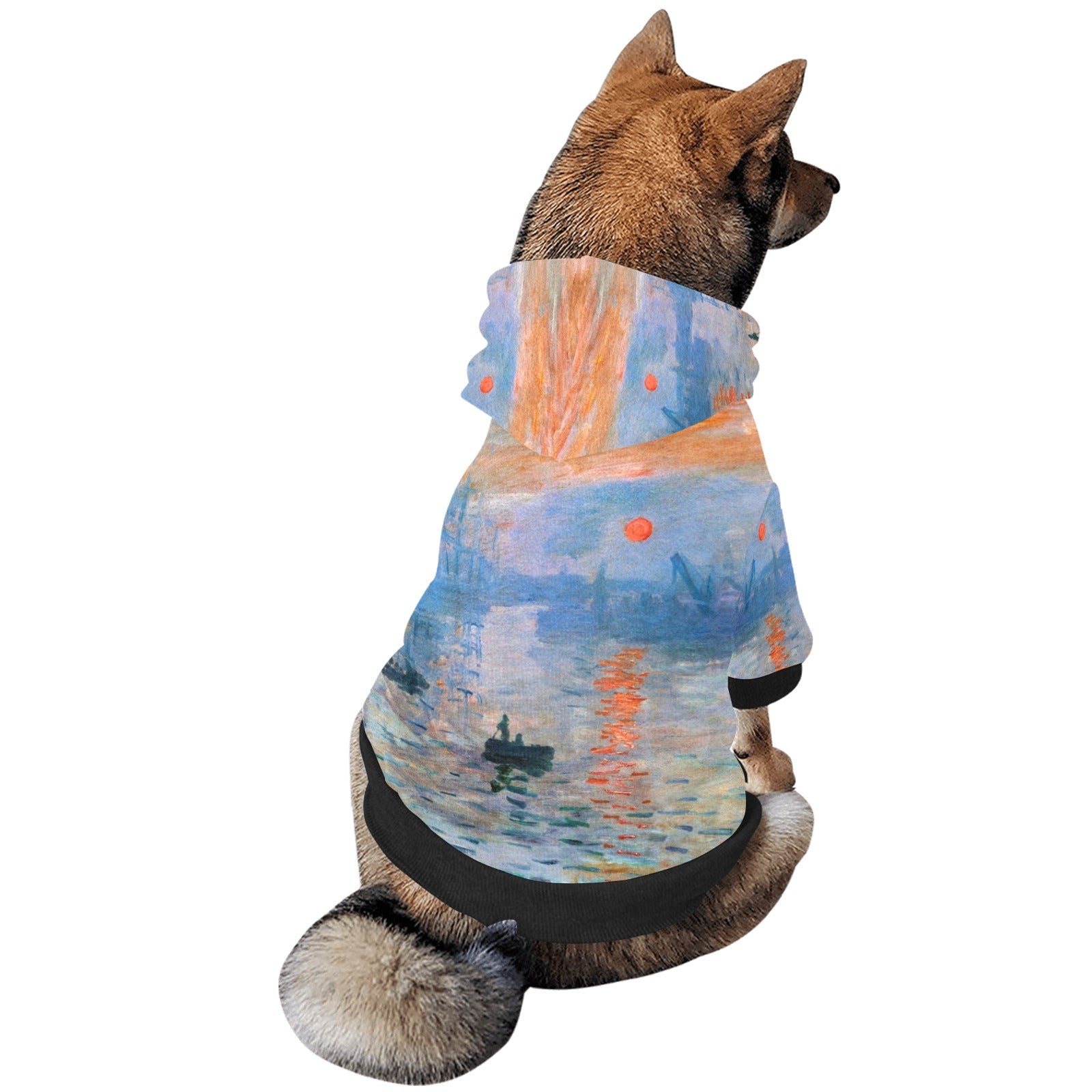 Monet Impression, Sunrise Button Hoodie - WoWoWear