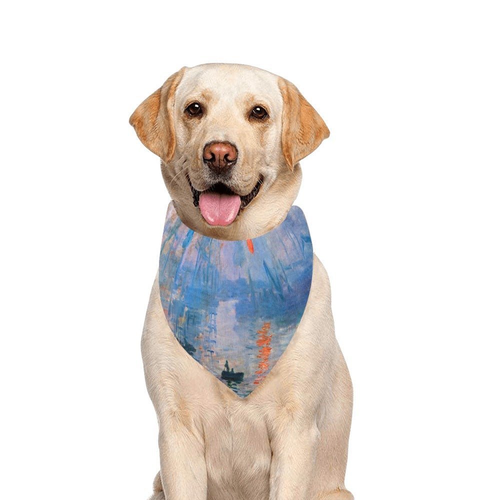 Monet Impression, Sunrise Double - Sided Pet Bandana - WoWoWear