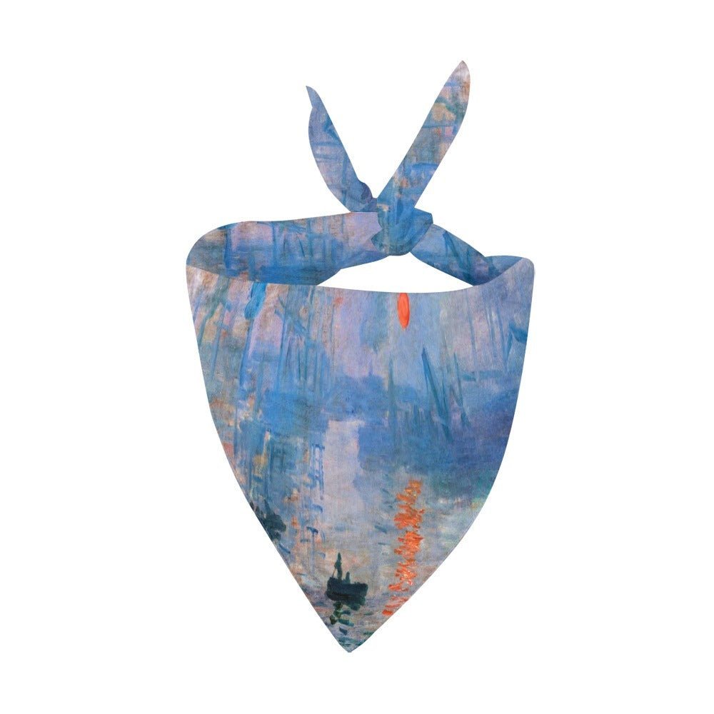 Monet Impression, Sunrise Double - Sided Pet Bandana - WoWoWear