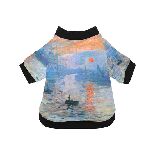 Monet Impression, Sunrise Round Neck Shirt - WoWoWear