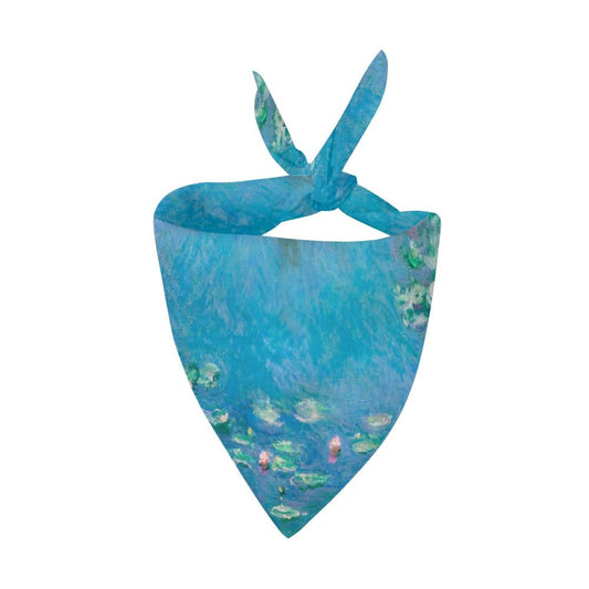 Monet Water Lilies Double - Sided Pet Bandana - WoWoWear