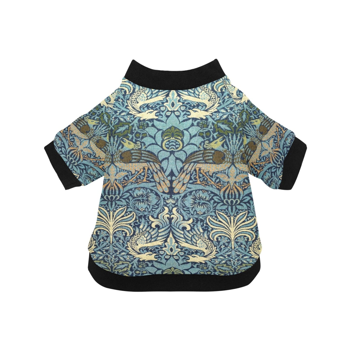 Morris Peacock and Dragon Round Neck Shirt - WoWoWear