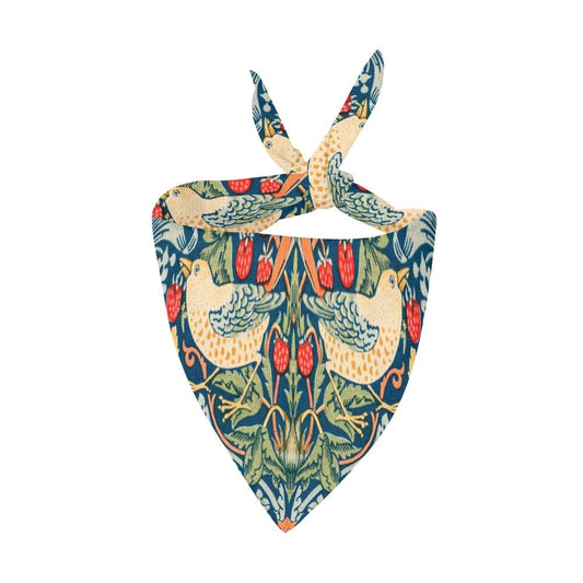 Morris Strawberry Thief Double - Sided Pet Bandana - WoWoWear