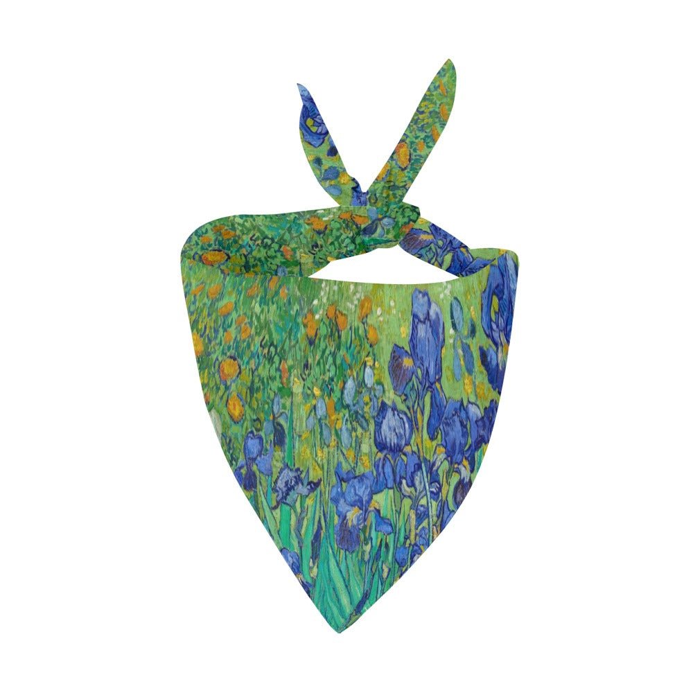 Van Gogh Irises Double - Sided Pet Bandana - WoWoWear