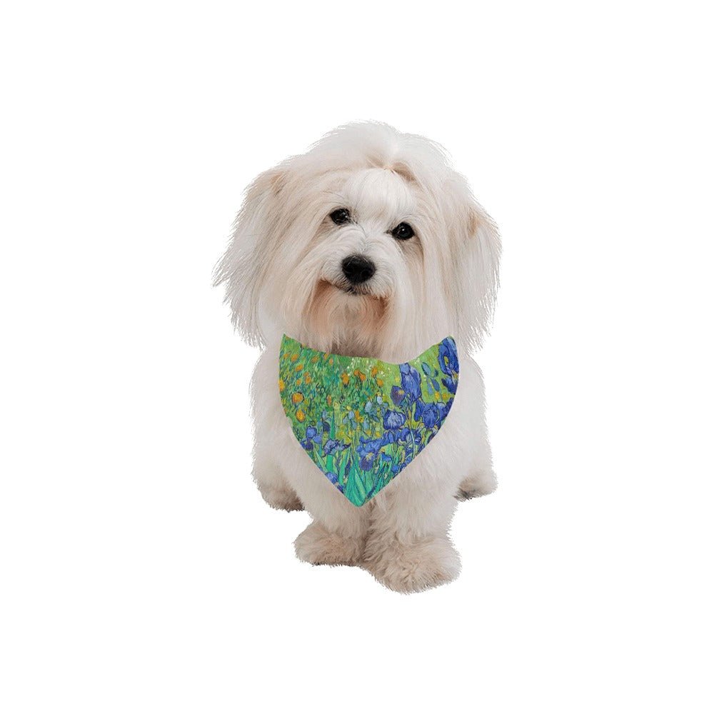 Van Gogh Irises Double - Sided Pet Bandana - WoWoWear