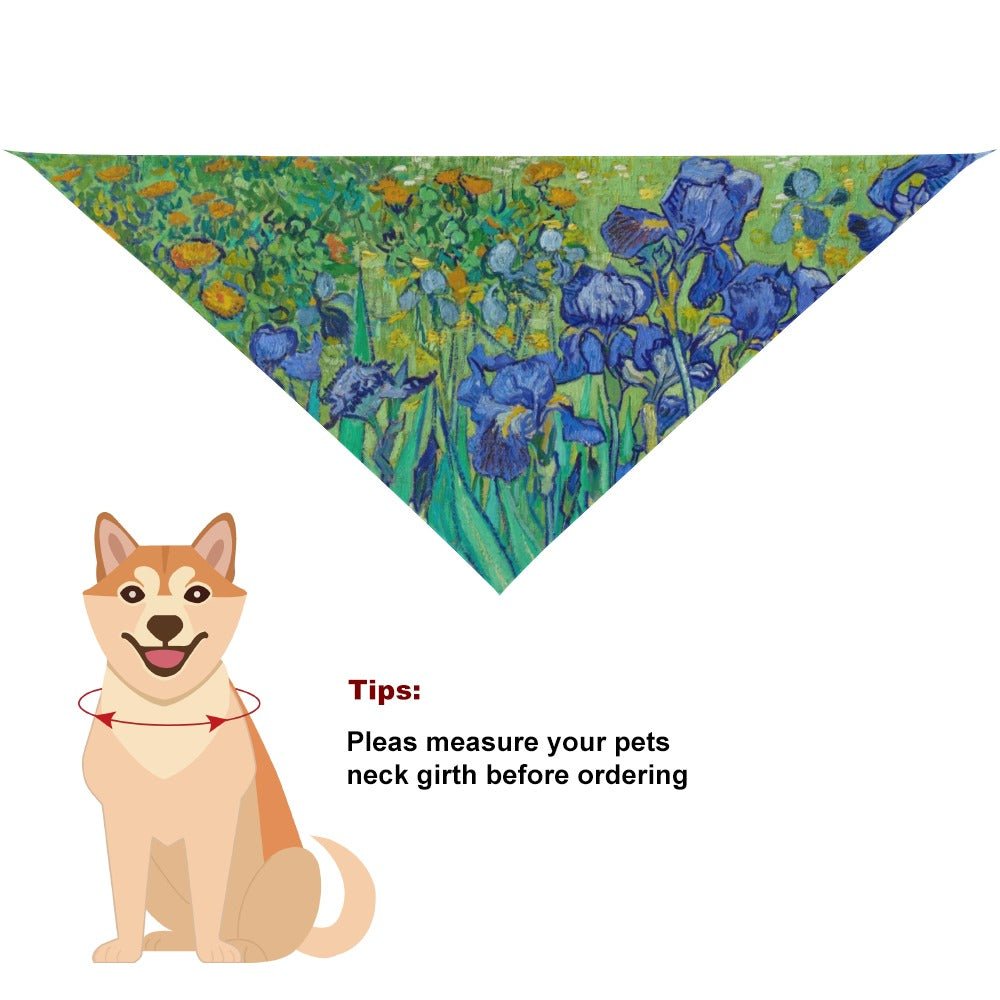 Van Gogh Irises Pet Scarf - WoWoWear