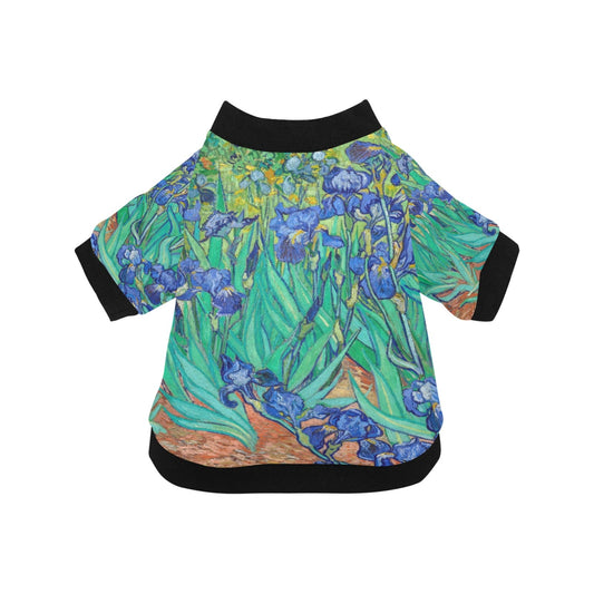 Van Gogh Irises Round Neck Shirt - WoWoWear