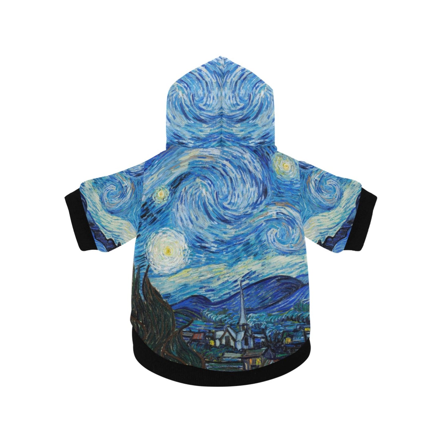 Van Gogh Starry Night Button Hoodie - WoWoWear