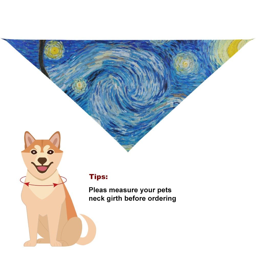 Van Gogh Starry Night Pet Scarf - WoWoWear