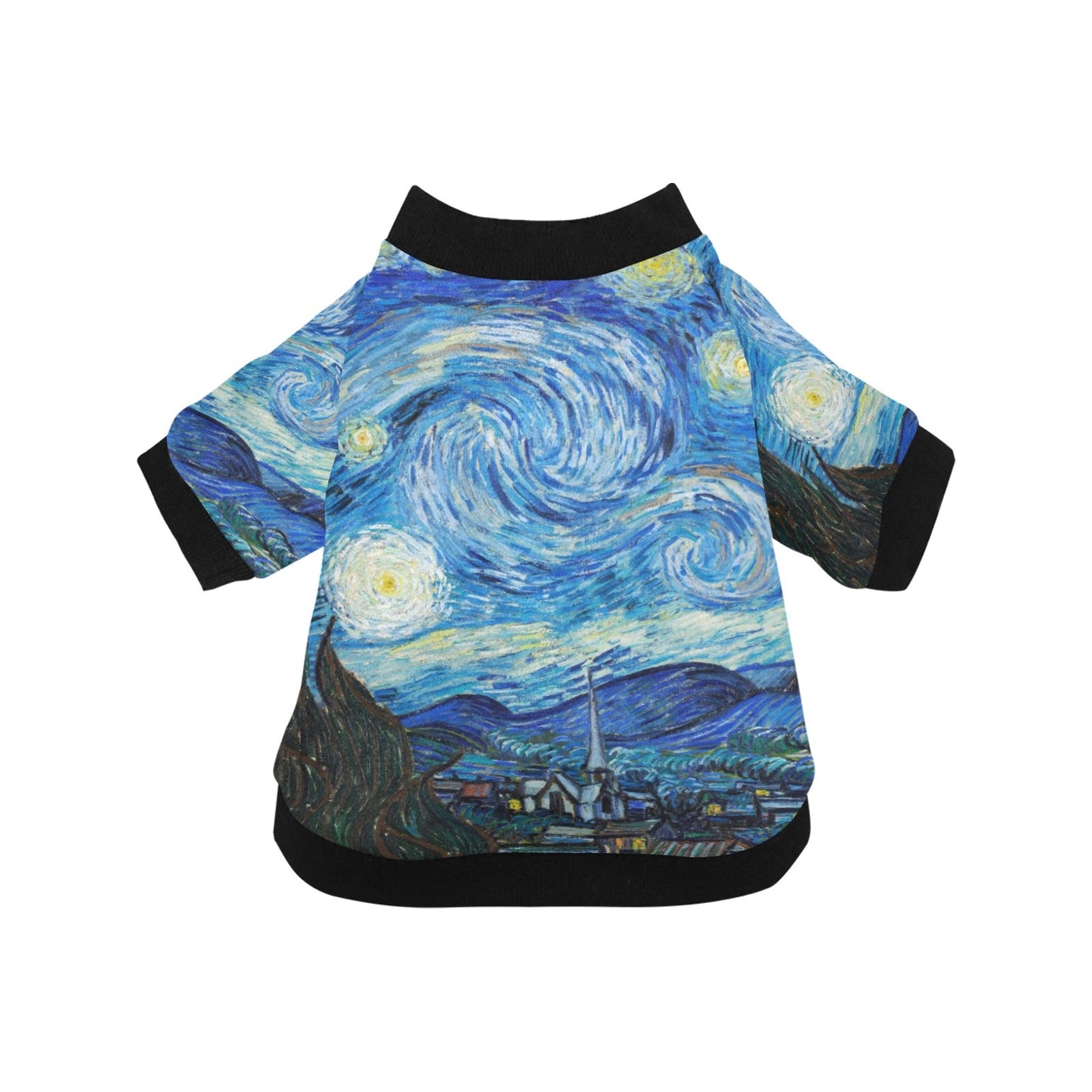 Van Gogh Starry Night Round Neck Shirt - WoWoWear