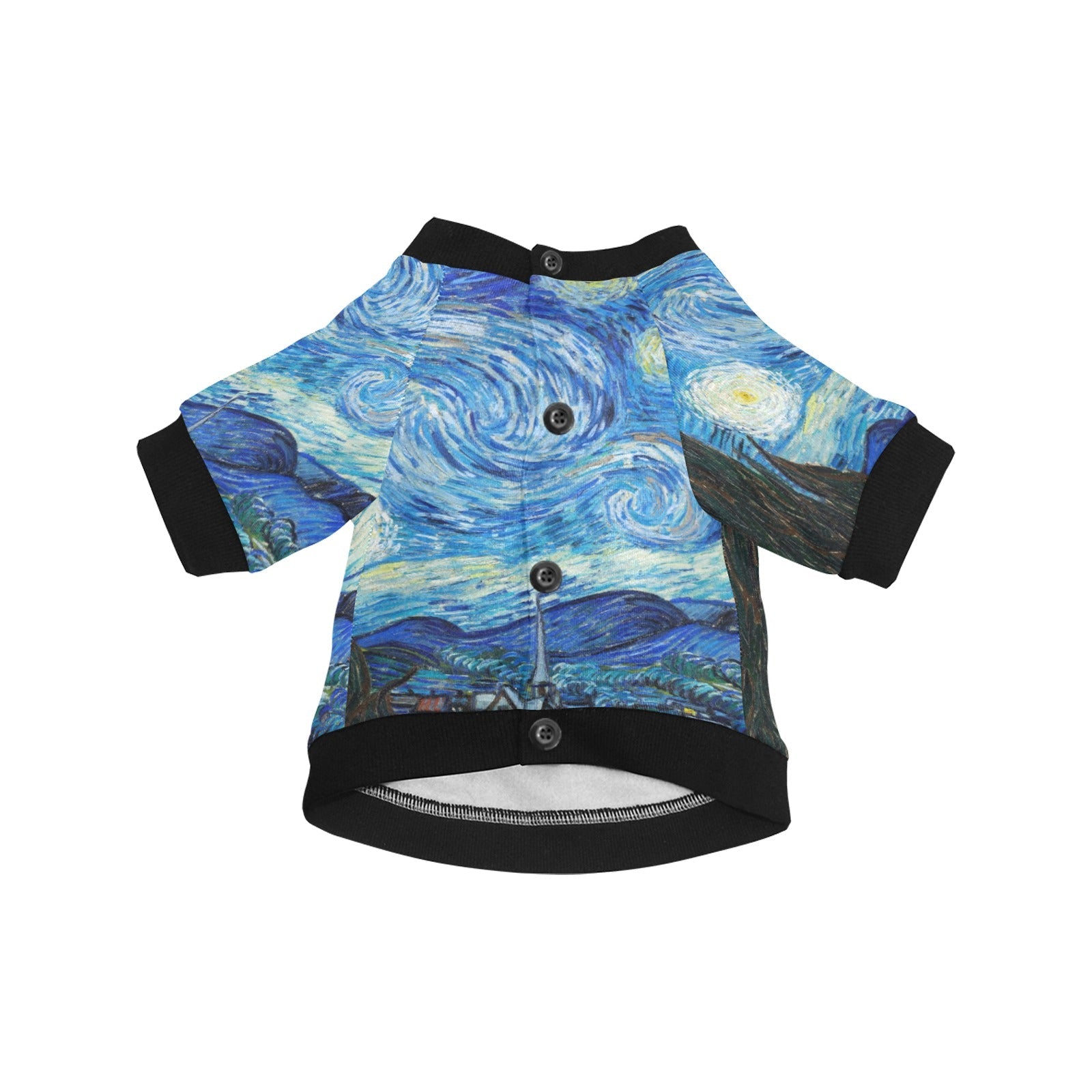 Van Gogh Starry Night Round Neck Shirt - WoWoWear