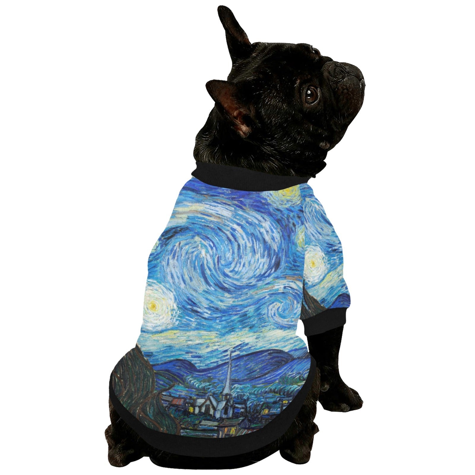 Van Gogh Starry Night Round Neck Shirt - WoWoWear