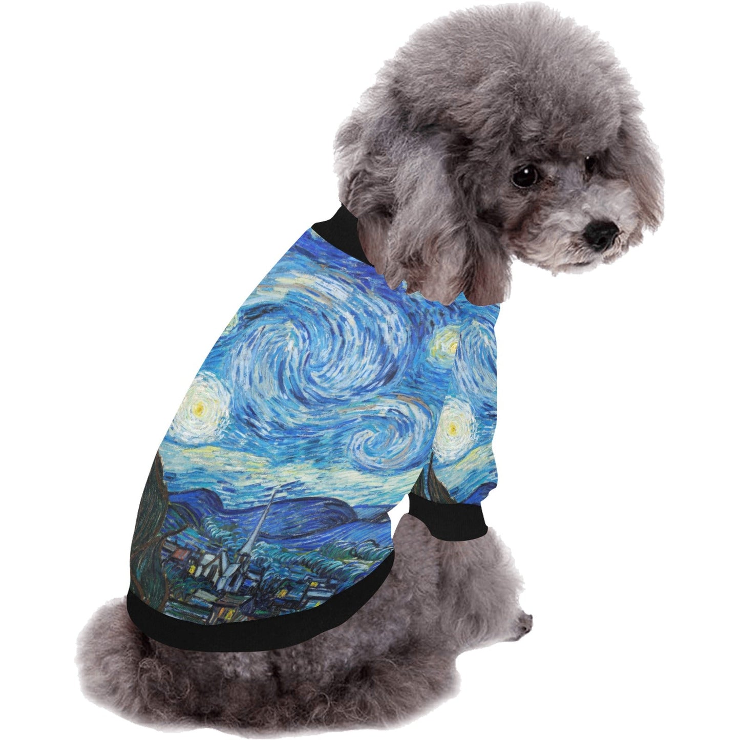 Van Gogh Starry Night Round Neck Shirt - WoWoWear