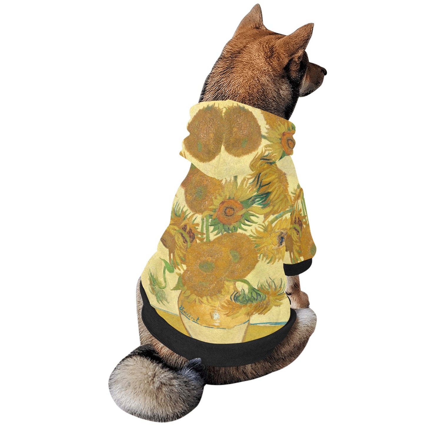 Van Gogh Sunflowers Button Hoodie - WoWoWear