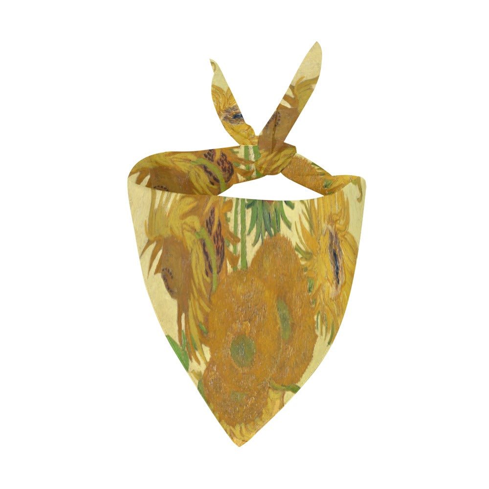 Van Gogh Sunflowers Double - Sided Pet Bandana - WoWoWear