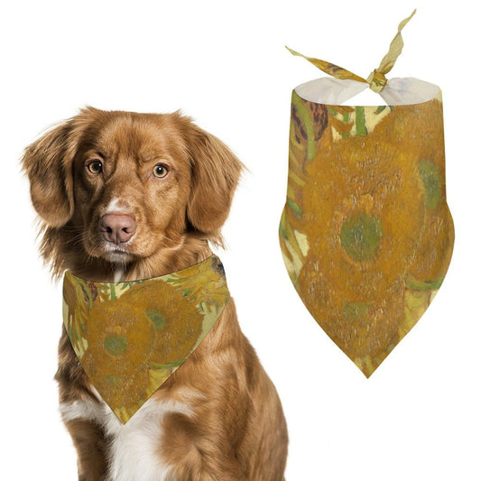 Van Gogh Sunflowers Pet Scarf - WoWoWear