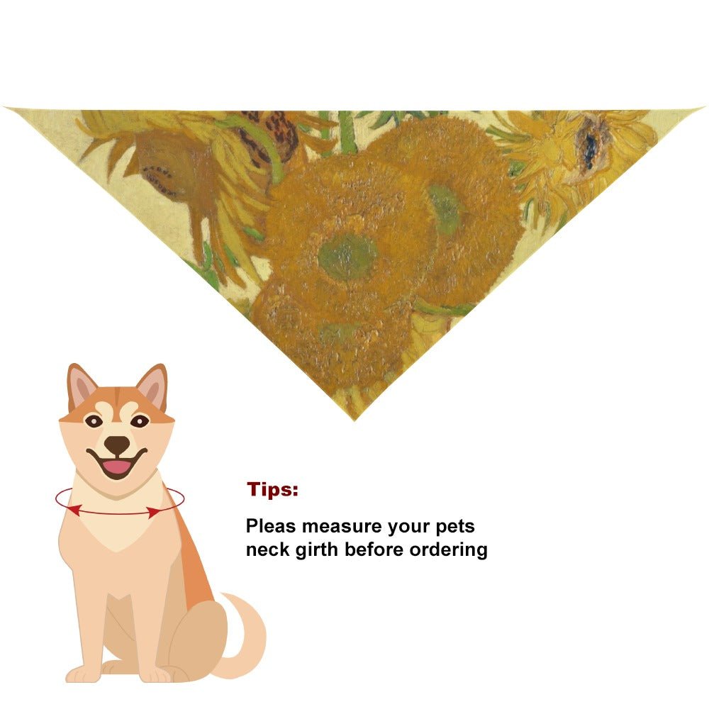 Van Gogh Sunflowers Pet Scarf - WoWoWear