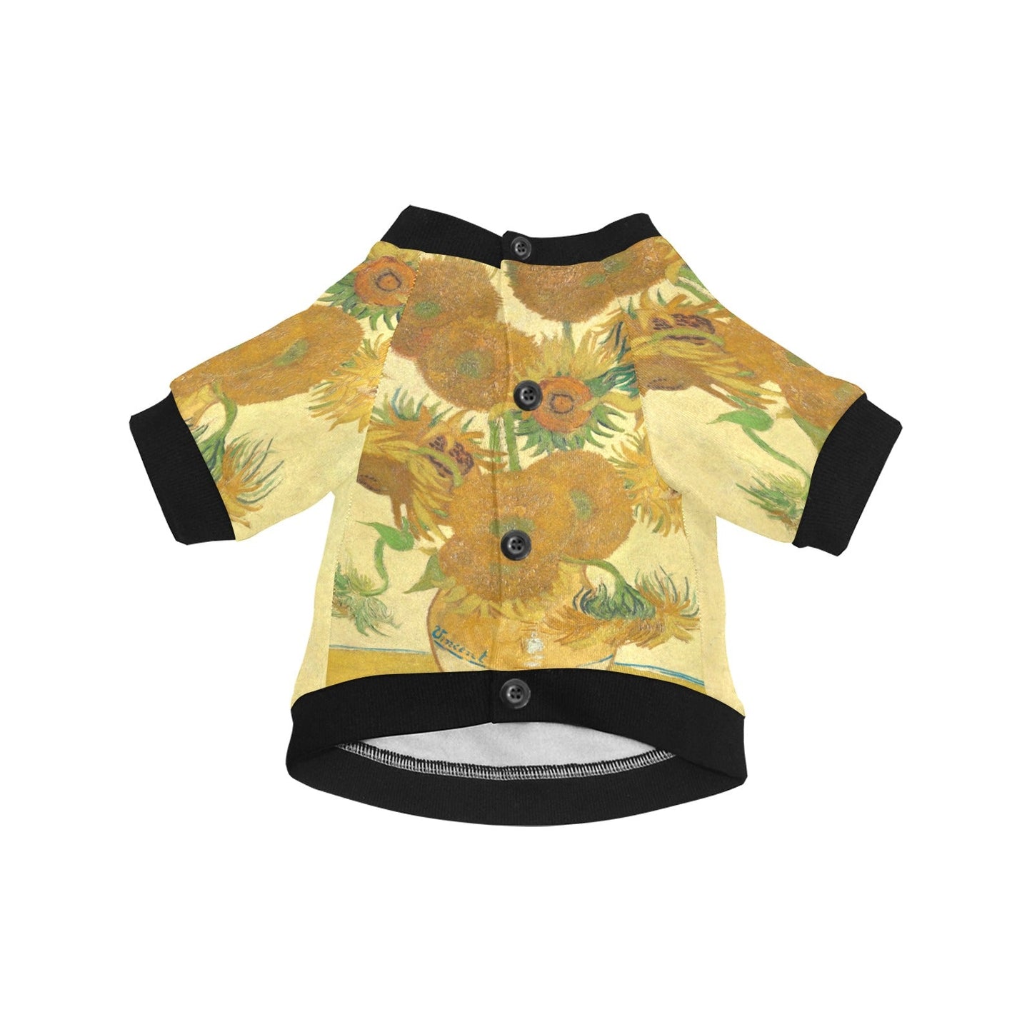Van Gogh Sunflowers Round Neck Shirt - WoWoWear