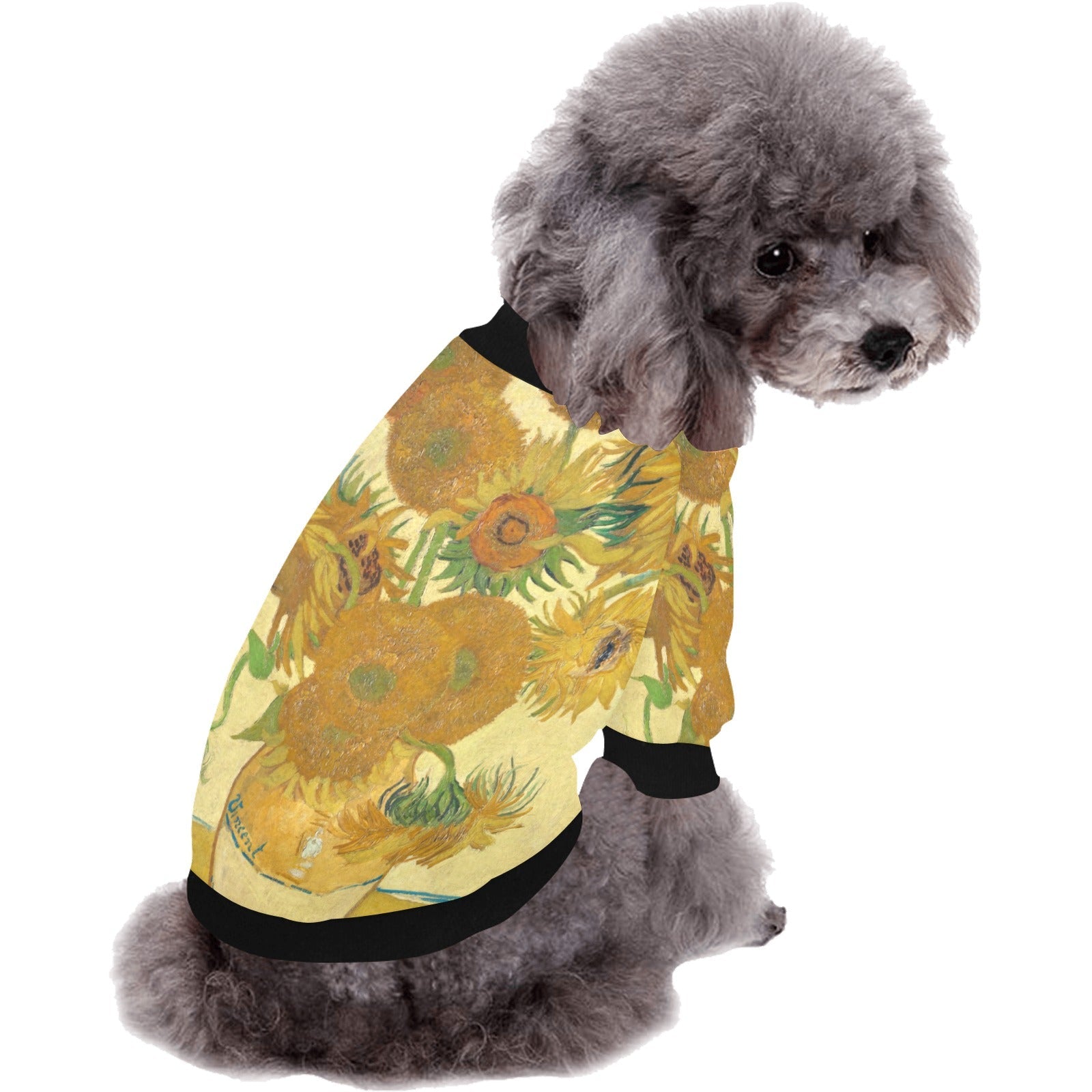 Van Gogh Sunflowers Round Neck Shirt - WoWoWear