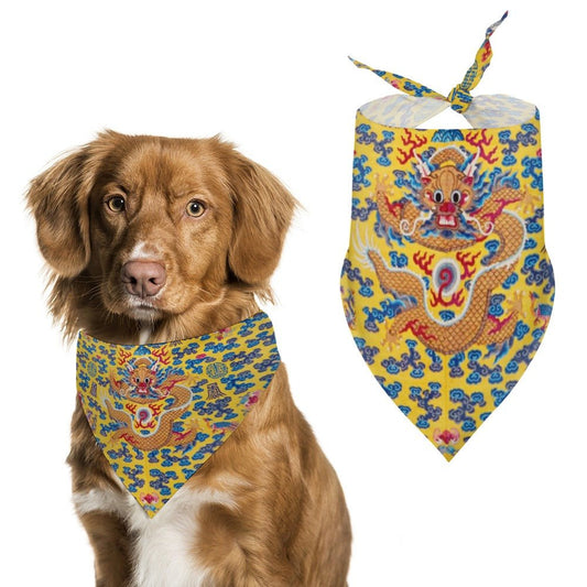 Yellow Emperor Dragon Pet Scarf - WoWoWear