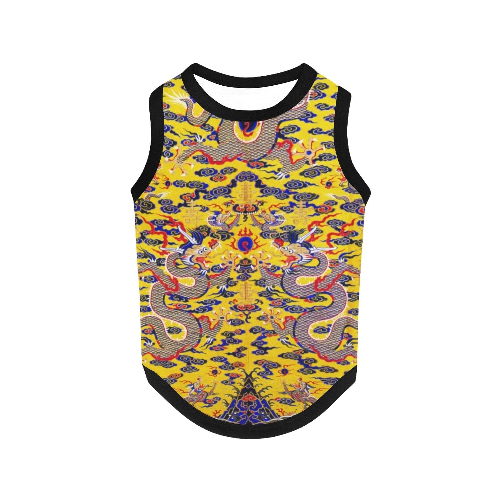 Yellow Imperial Dragon Tank Top - WoWoWear